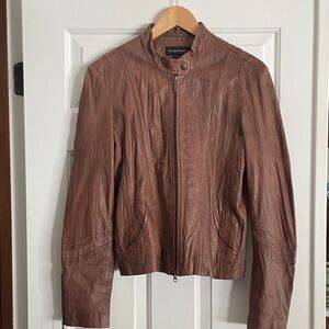 Bagatelle Rich Brown Leather Jacket - Runs small - fits me like a medium